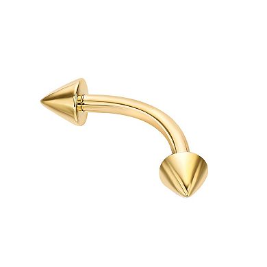 Lila Moon 14k Gold Curved Barbell Eyebrow Ring