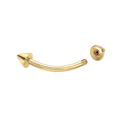 Lila Moon 14k Gold Curved Barbell Eyebrow Ring