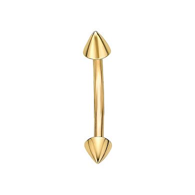 Lila Moon 14k Gold Curved Barbell Eyebrow Ring