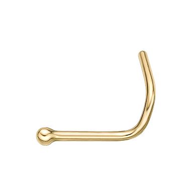 Lila Moon 14k Gold Curved Ball Nose Stud