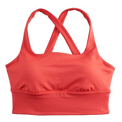 Tek Gear® Square Neck Crossback Medium-Impact Sports Bra