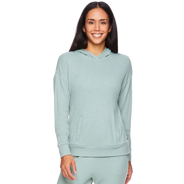 Gaiam Women’s Crewneck Blue Plush Sweater / Size XLarge