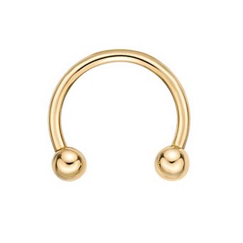 Lila Moon 14k Gold Horseshoe Eyebrow Ring
