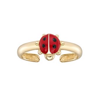 Lila Moon 14k Gold Ladybug Toe Ring