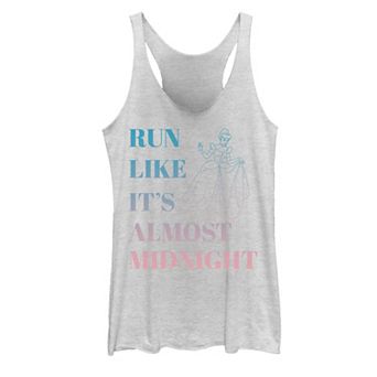 Disney's Cinderella Juniors' Run Like Midnight Ombre Graphic Tank Top