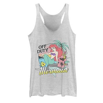 Disney's Little Mermaid Ariel Off Duty Vintage Portrait Juniors' Graphic Tank Top