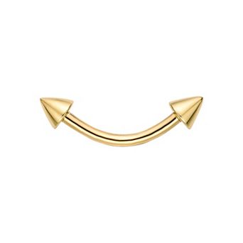 Lila Moon 14k Gold Curved Barbell Eyebrow Ring