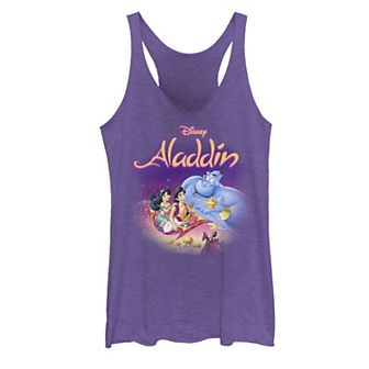 Juniors' ©Disney Aladdin Faded Classic Movie Poster Graphic Tank Top