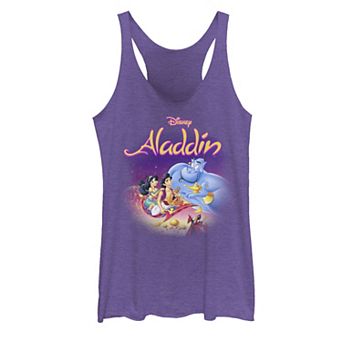 Juniors' ©Disney Aladdin Faded Classic Movie Poster Graphic Tank Top