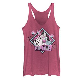 Disney's Aladdin Juniors' Jasmine & Rajah Chill Tank Top