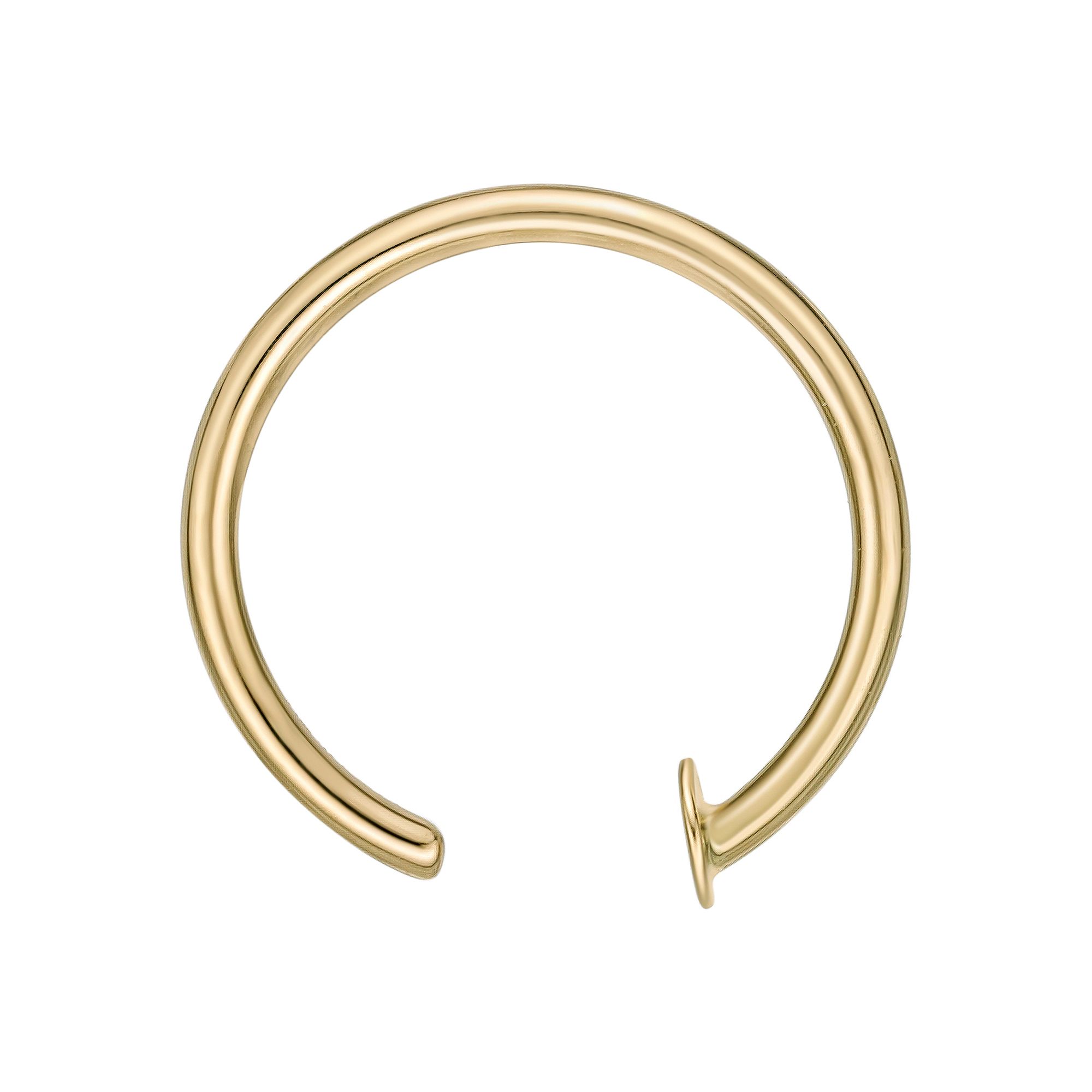 Lila Moon 14k Gold Open Nose Ring, Womens