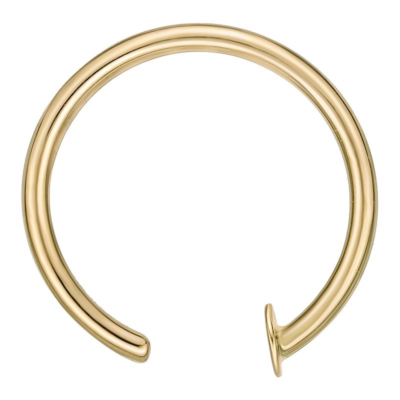 Lila Moon 14k Gold Open Nose Ring, Womens, Yellow
