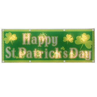 Light-Up Happy St.Patrick's Day Window Wall Decor