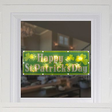 Light-Up Happy St.Patrick's Day Window Wall Decor