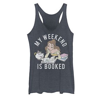 Disney's Beauty & The Beast Juniors' Belle "My Weekend is Booked" Tank Top