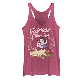 Disney' Snow White Juniors' Fairest Floral Wreath Tank Top