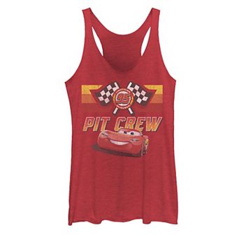 Disney / Pixar Cars Juniors' Lightning McQueen Pit Crew Distressed Tank Top