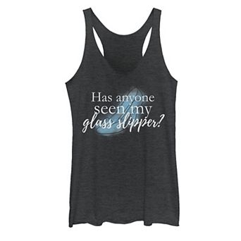 Disney's Cinderella Juniors' Anyone Seen My Glass Slipper Tank Top