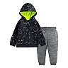 Toddler Boy Nike Therma-FIT Swooshfetti Zip Hoodie & Pants Set
