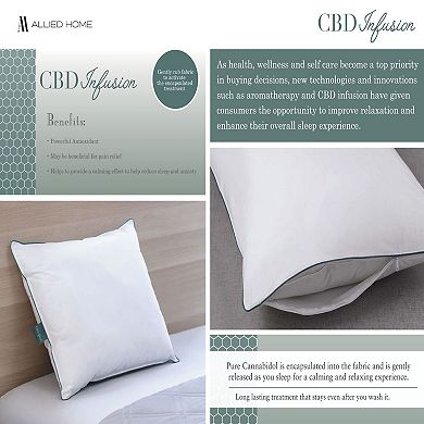 CBD Infused Cotton Standard Pillow Protector