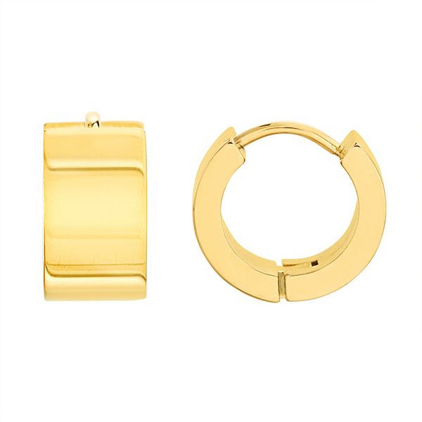 1913 Stainless Steel Huggie Hoop Earrings