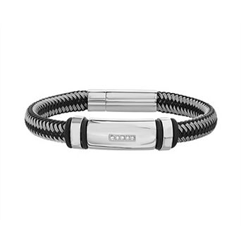 1913 Men's Two Tone Stainless Steel ID Bracelet