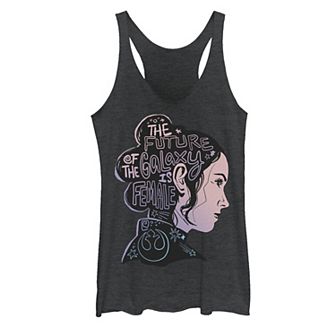 Juniors' Star Wars Rey The Future Of The Galaxy Is Female Graphic Tank Top