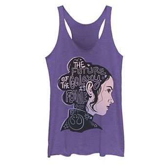 Juniors' Star Wars Rey The Future Of The Galaxy Is Female Graphic Tank Top