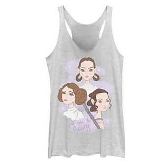 Juniors' Star Wars Girls Run The Galaxy Collage Portrait Graphic Tank Top