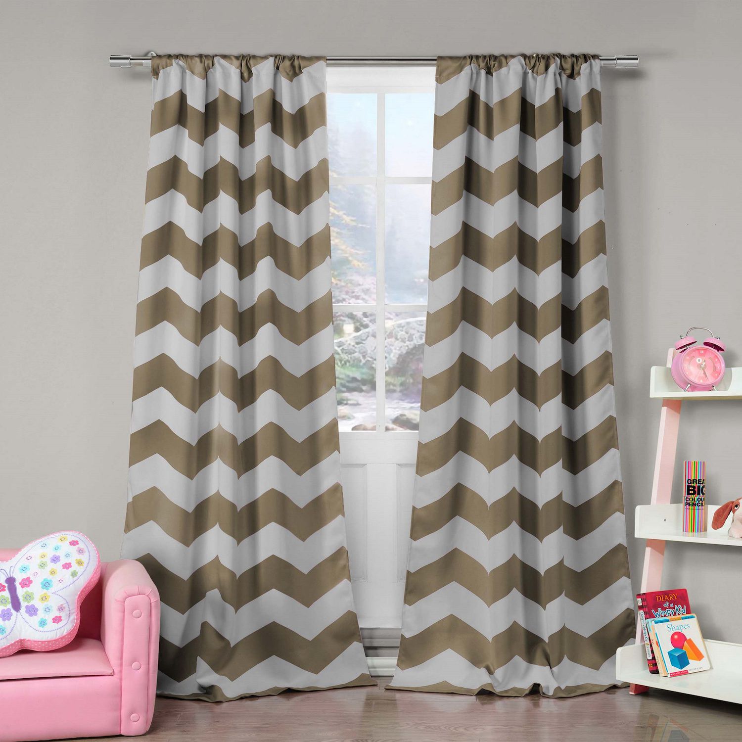 Image for Duck River Textile Fifika Stripe 2-pack Window Curtain Set at Kohl's.