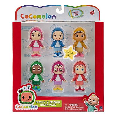 Cocomelon Family & Friends Shark 6 Pack