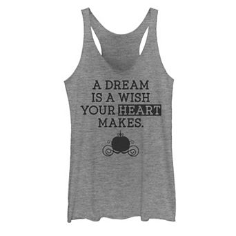 Disney's Cinderella Juniors' Dream Quote Carriage Graphic Tank Top