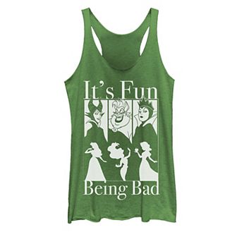Disney Princesses & Villains Juniors' Being Bad Trio Tank Top