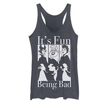 Disney Princesses & Villains Juniors' Being Bad Trio Tank Top