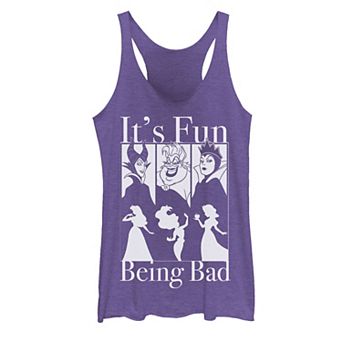 Disney Princesses & Villains Juniors' Being Bad Trio Tank Top