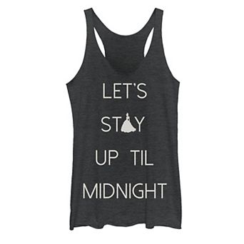 Disney's Cinderella Juniors' Let's Stay Up Til Midnight Graphic Tank Top