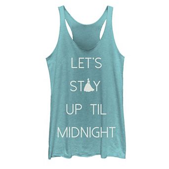 Disney's Cinderella Juniors' Let's Stay Up Til Midnight Graphic Tank Top