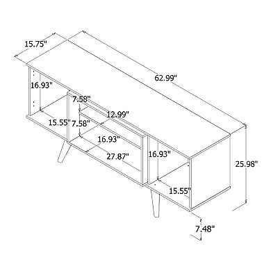 MANHATTAN COMFORT Hampton 62.99" TV Stand