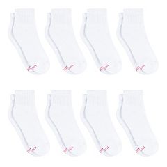 Hanes Women's White Heel Shield Socks, 6-pk
