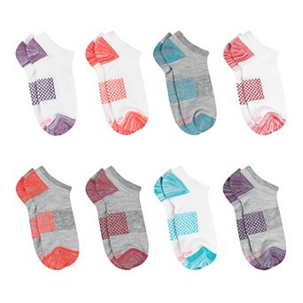 Women's Hanes® 8 Pairs Ultimate Moisture Wicking No Show Socks - HWUBN8