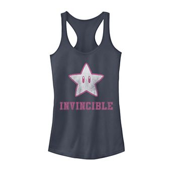 Juniors' Nintendo Super Mario Super Star Invincible Graphic Tank Top