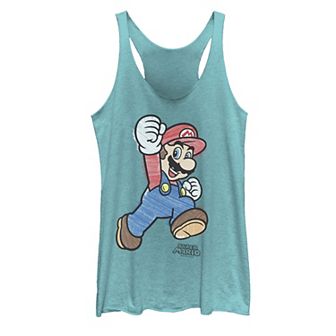 Juniors' Nintendo Super Mario Marker Colors Graphic Tank Top