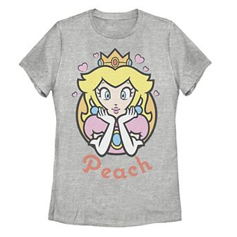 Juniors' Nintendo Super Mario Princess Peach Graphic Tee