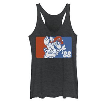 Juniors' Nintendo Super Mario Raccoon Vintage Graphic Tank Top