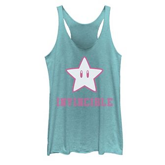 Juniors' Nintendo Super Mario Super Star Invincible Graphic Tank Top