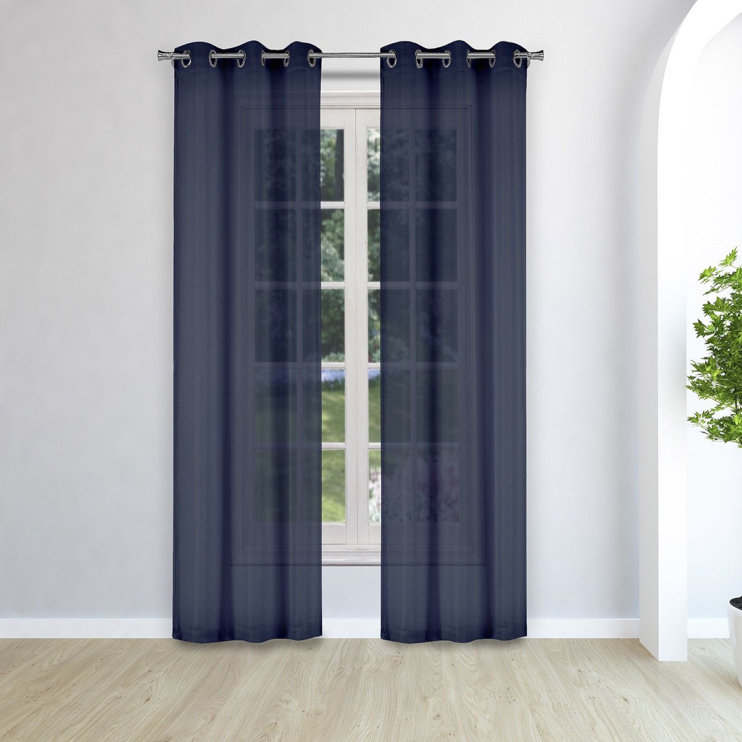 Image for Duck River Textile Justus Thin 2-pack Window Curtain Set at Kohl's.
