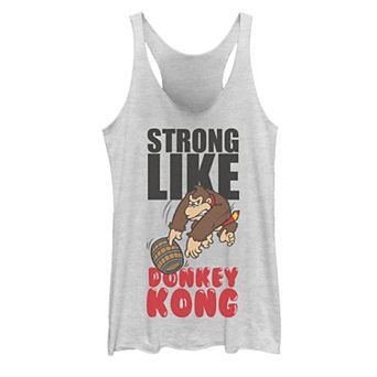 Juniors' Nintendo "Strong Like Donkey Kong" Barrel Throw Graphic Tank Top