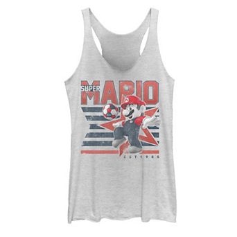 Juniors' Nintendo Super Mario Soccer Kick Star Poster Graphic Tank Top