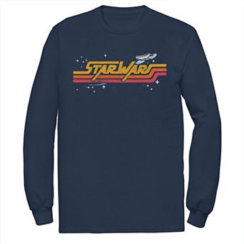 Men's Star Wars Millennium Falcon Retro Title Logo Tee