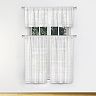 Duck River Textile Wren Plaid Window Curtain Kitchen Set